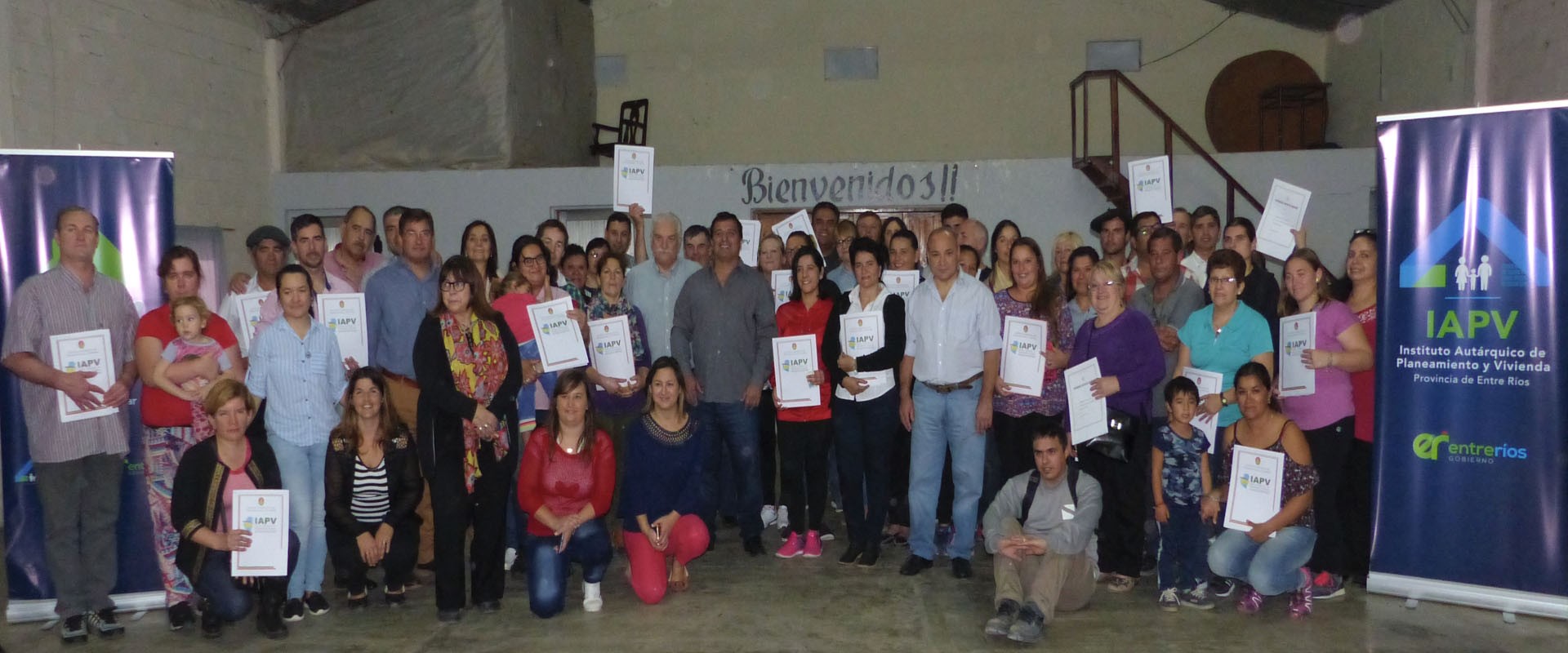 La provincia entreg&oacute; escrituras en siete localidades del departamento Diamante