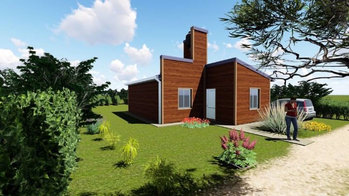Comienza la construcci&oacute;n de las primeras viviendas de madera financiadas por la provincia