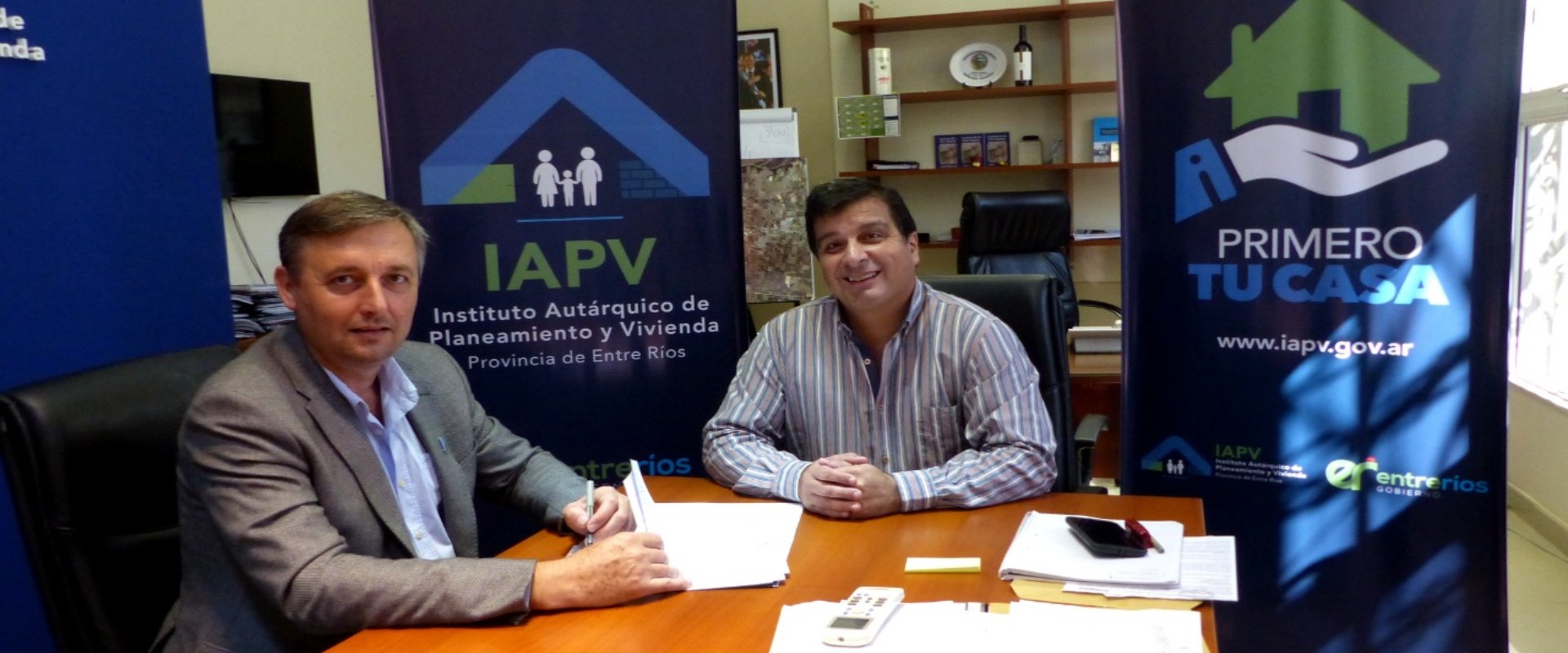 Rubricaron convenio para la terminaci&oacute;n de 26 mejoramientos habitacionales en Basavilbaso
