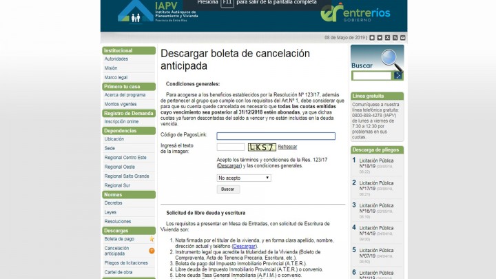 Nueva pr&oacute;rroga para la cancelaci&oacute;n anticipada de cuotas de viviendas sociales
