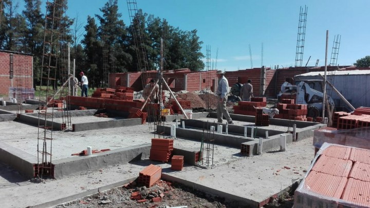 A buen ritmo se construyen 10 viviendas financiadas por la provincia en San Jos&eacute;