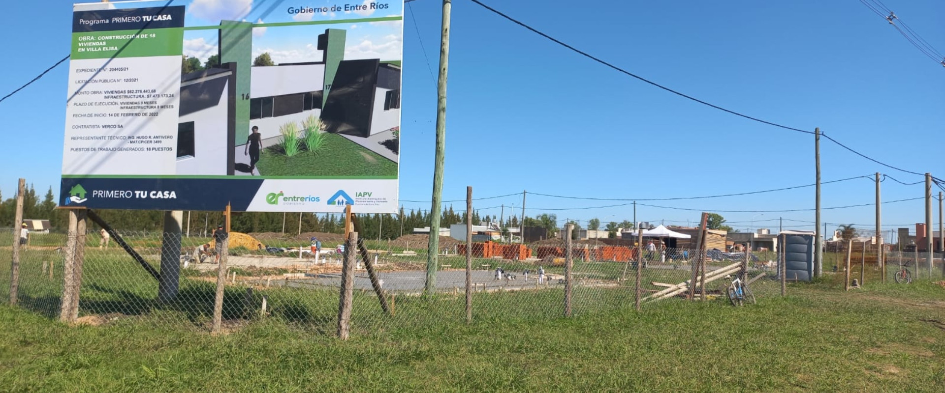 Comenzaron la construcci&oacute;n de 48 nuevas viviendas financiadas por la provincia en tres localidades