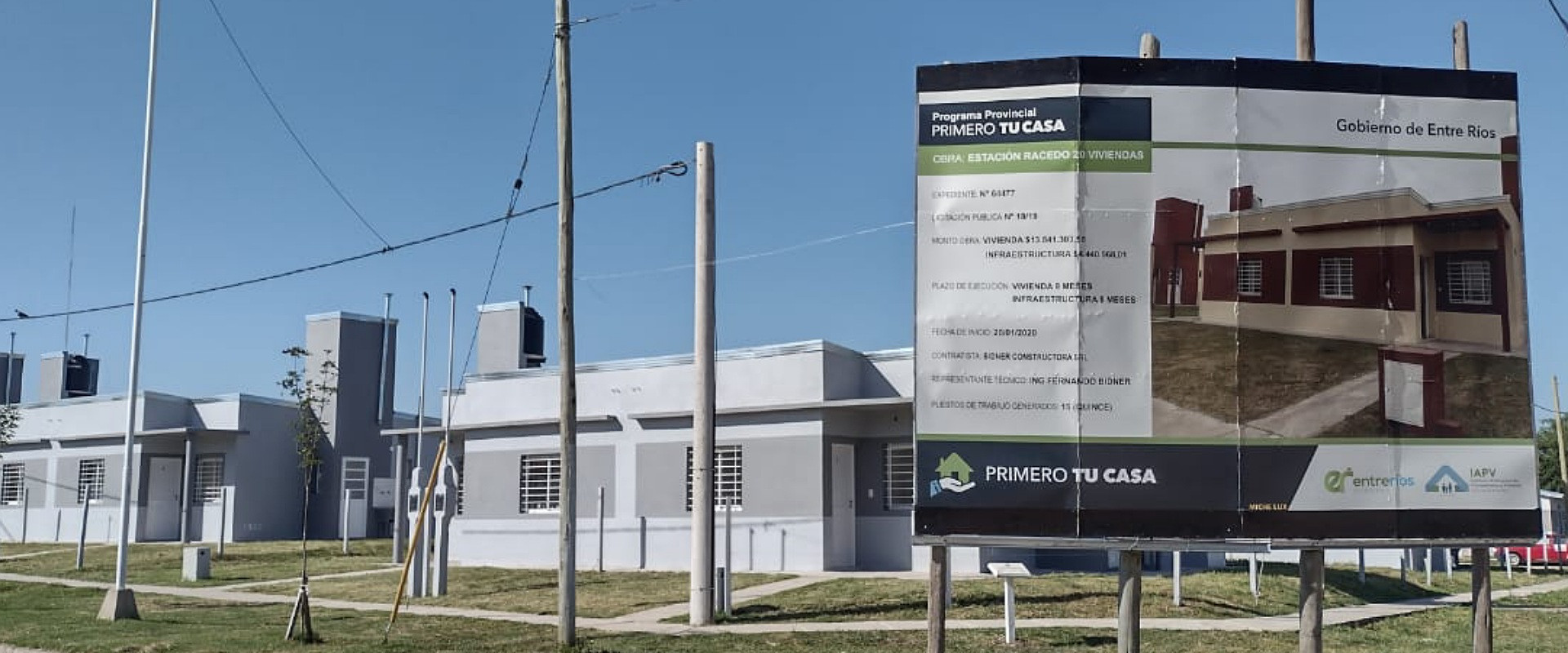 Se licitan viviendas con fondos nacionales para Lucas Gonz&aacute;lez y Col&oacute;n