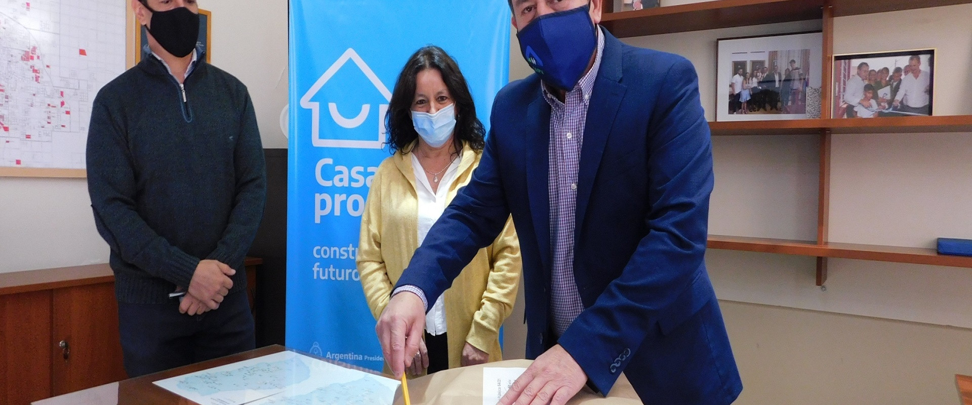 Una propuesta econ&oacute;mica para construir 40 viviendas con fondos nacionales en Lucas Gonz&aacute;lez