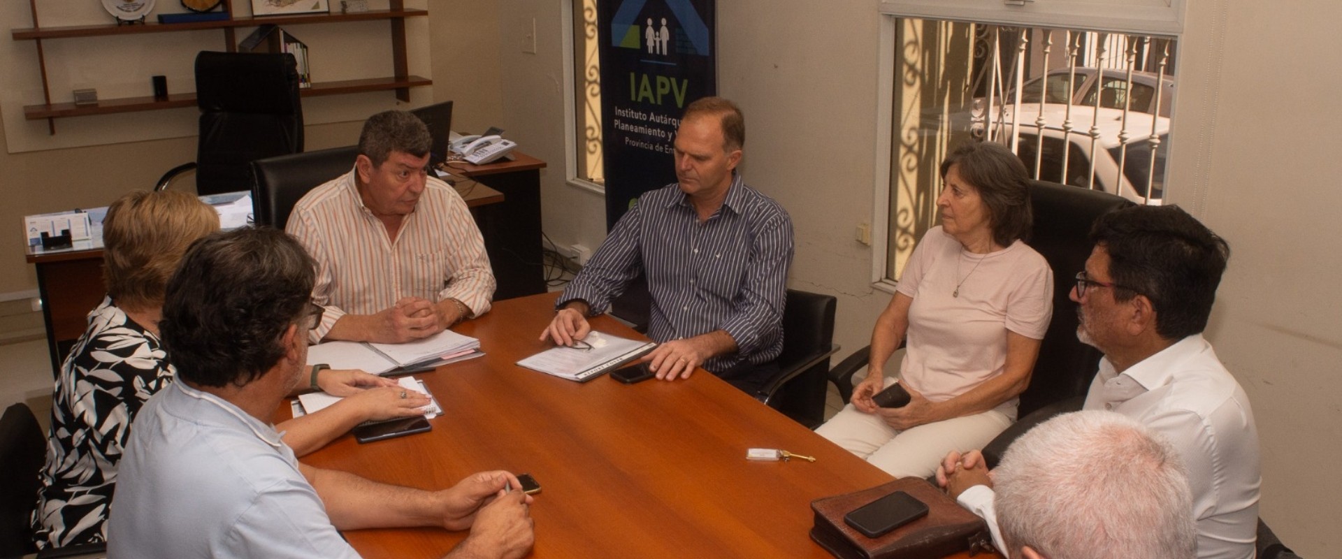 Autoridades del IAPV se reunieron con el  intendente de Valle Mar&iacute;a