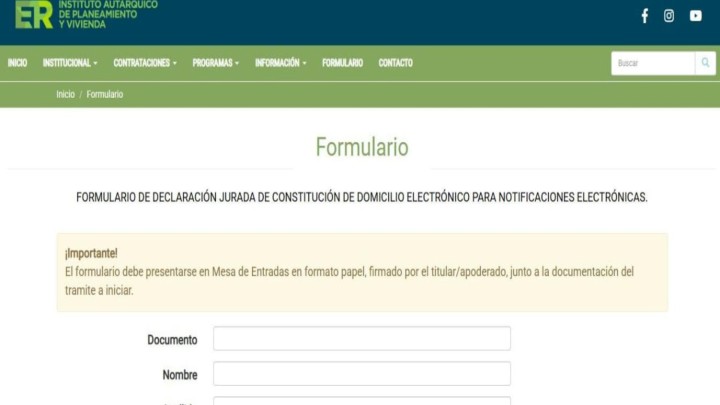 El IAPV implementa un formulario de notificaciones electr&oacute;nicas