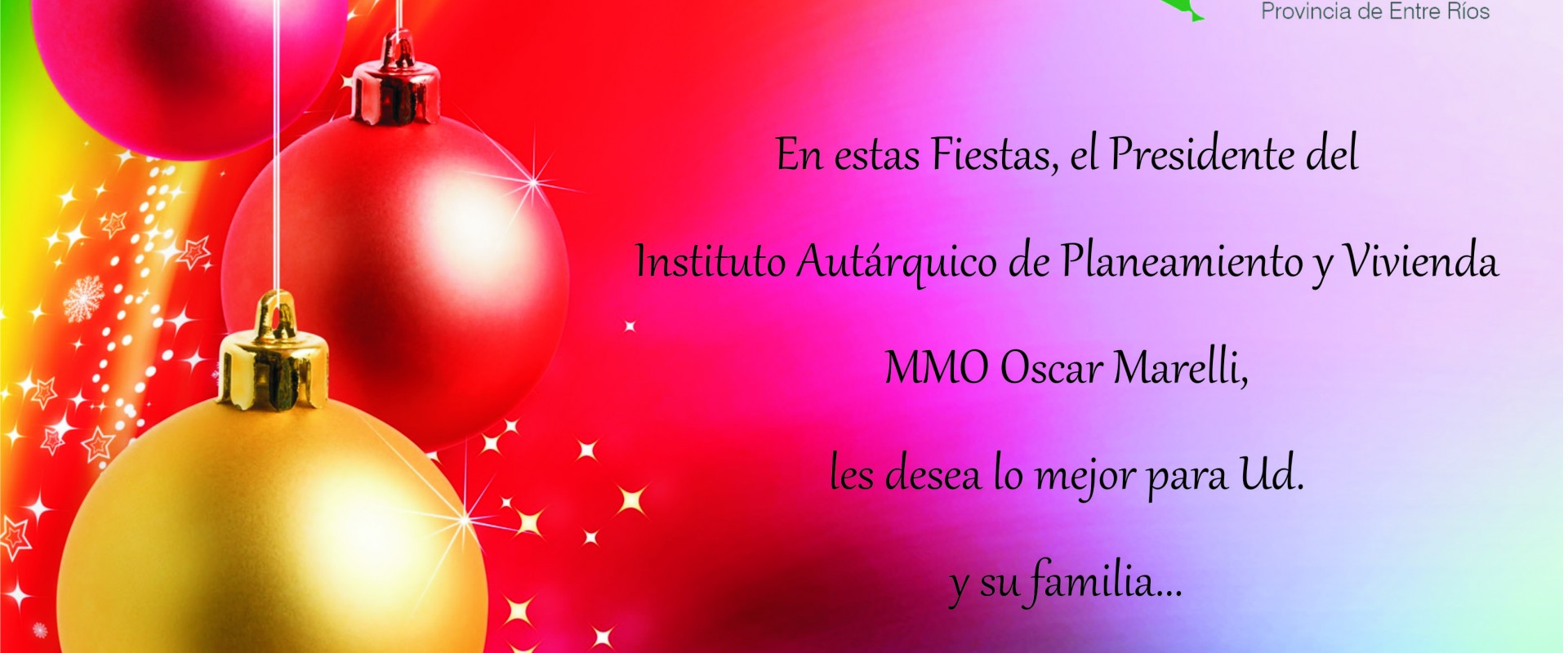 &iexcl;Felices Fiestas!