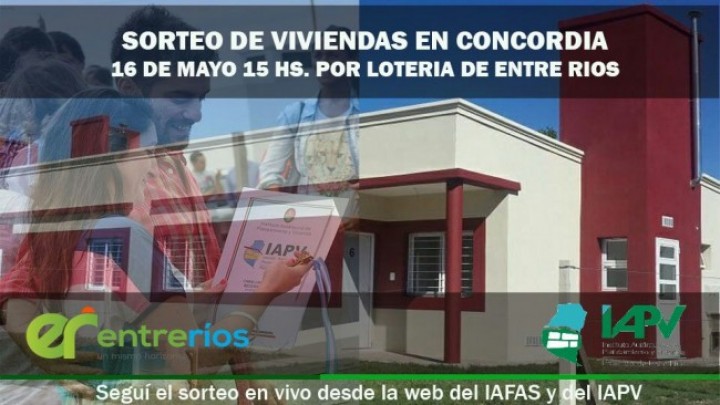 Segu&iacute; la transmisi&oacute;n en vivo del sorteo de viviendas